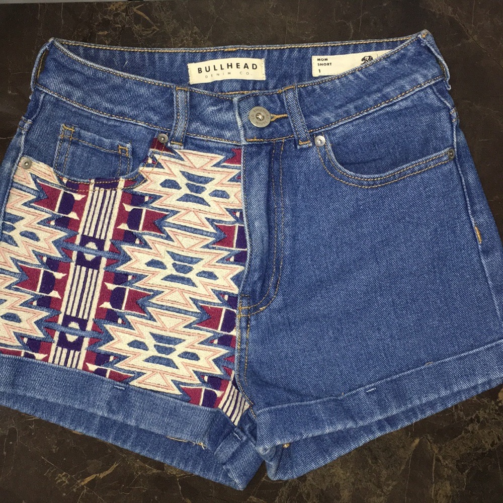 pacsun bullhead denim mom shorts